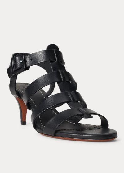 Women's Polo Ralph Lauren Vachetta Leather Sandals | 061489KUW